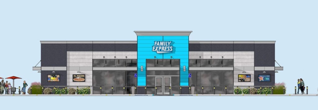 Family Express new modular exterior Bill Family Express rendering