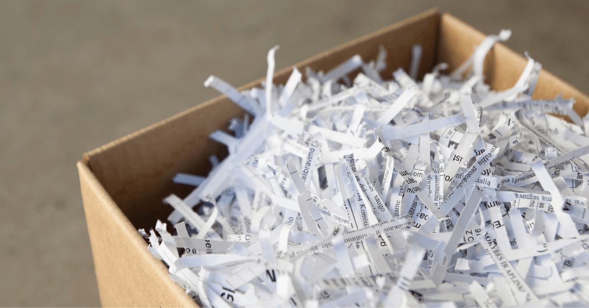 shredded paper